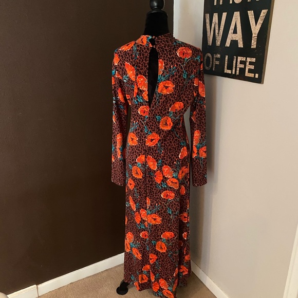 Free People Floral Leopard Print Turtleneck dress - Picture 2 of 9